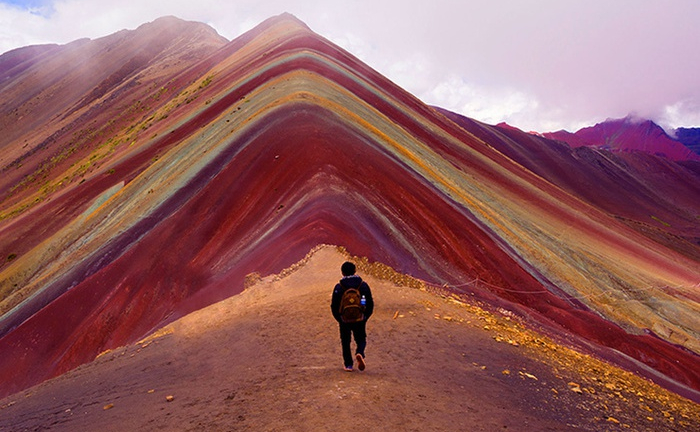 Vẻ đẹp cầu vồng của núi đá Vinicunca