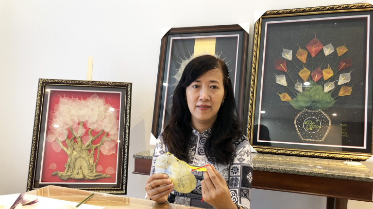 An Giang: Một phụ nữ biến thứ lá không ngờ thành kiệt tác