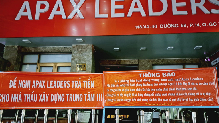 Lùm xùm vụ bùng tiền, Apax Leaders hứa sẽ tiếp phụ huynh tại TP.HCM