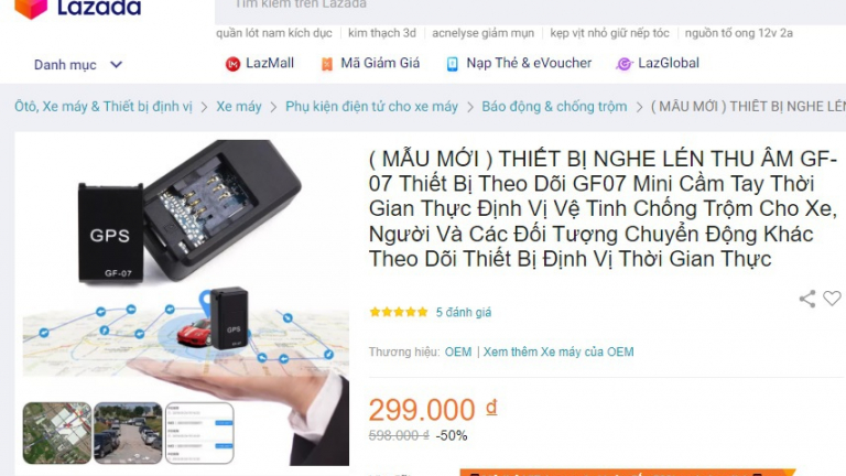 Thiết bị ngụy trang ghi hình, nghe lén bán tràn lan trên Lazada 