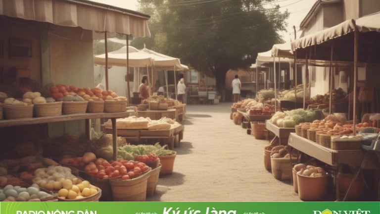 Chợ quê, hoài niệm về tuổi thơ gian khó