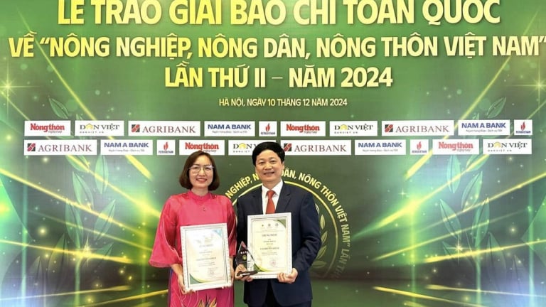 Phó Tổng Biên tập Báo Bắc Giang Trần Văn Đức chia sẻ ấn tượng khi đoạt giải báo về tam nông