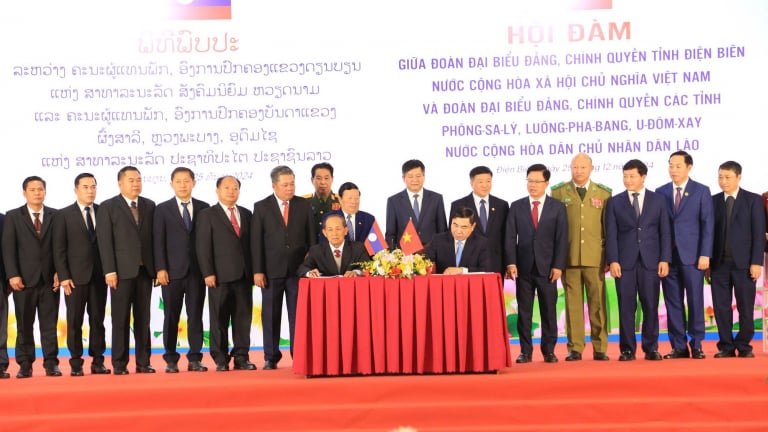 Hội đàm tỉnh Điện Biên và ba tỉnh Phông-sa-ly, Luông-Pha-bang, U-Đôm-xay nước CHDCND Lào