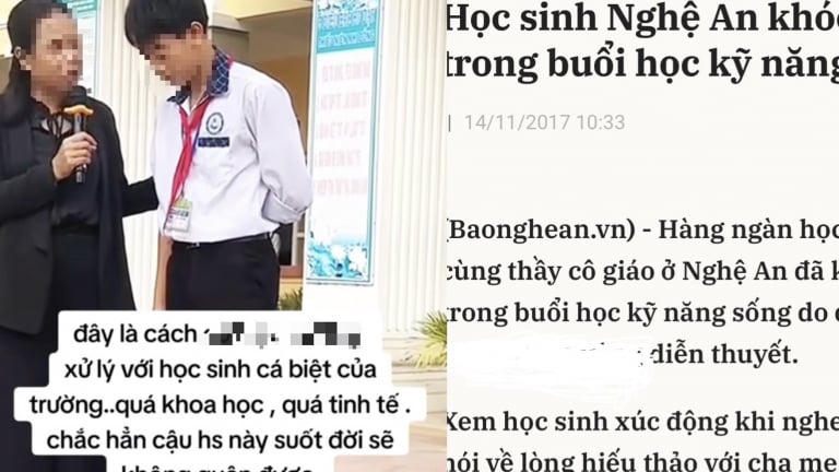 Từ clip “hỏi học sinh câu chuyện nghịch cảnh lấy nước mắt”: Giáo dục hay thao túng cảm xúc?