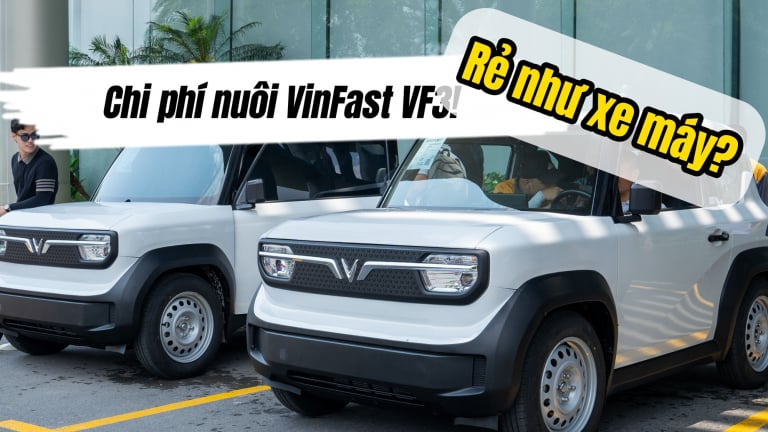 Chi phí 'nuôi' ô tô điện VinFast VF3, rẻ ngang xe máy?