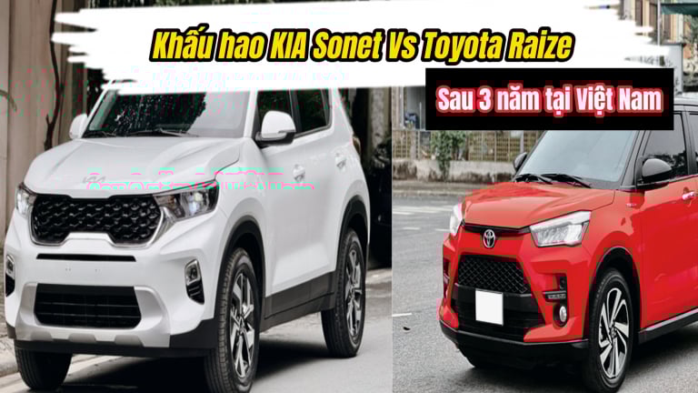 Ngỡ ngàng khấu hao KIA Sonet và Toyota Raize sau 3 năm tại Việt Nam