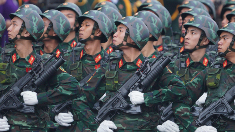 Hình ảnh đẹp, hào hùng về Lễ diễu binh diễu hành kỷ niệm 70 năm chiến thắng Điện Biên Phủ