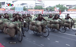 Bánh xe lịch sử - Binh chủng 'Xe đạp thồ' diễu binh kỷ niệm 70 năm Chiến thắng Điện Biên Phủ
