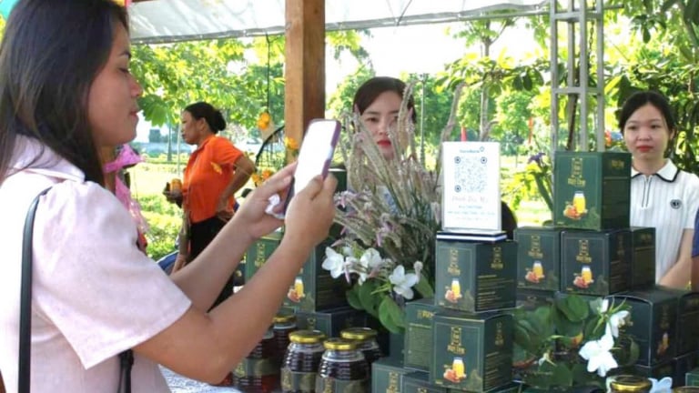 Hấp dẫn chợ phiên không tiền mặt ở Ninh Bình