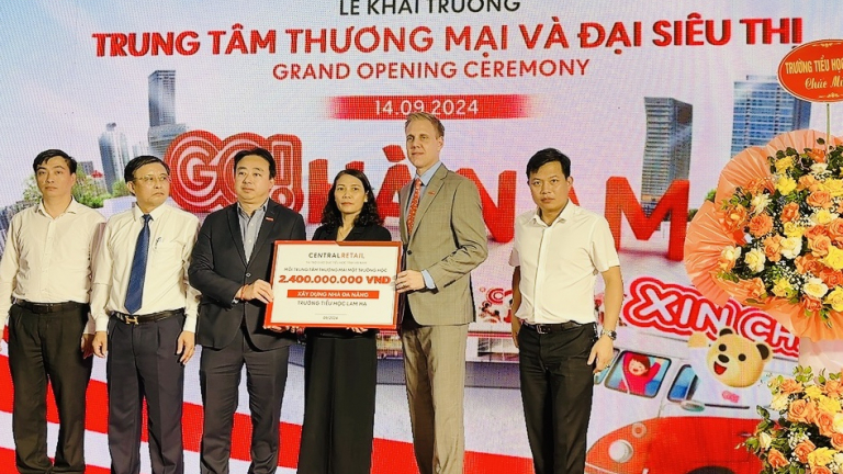 Khai trương TTTM và đại siêu thị GO! Hà Nam, Central Retail ủng hộ hàng tỷ đồng tới đồng bào bão lụt