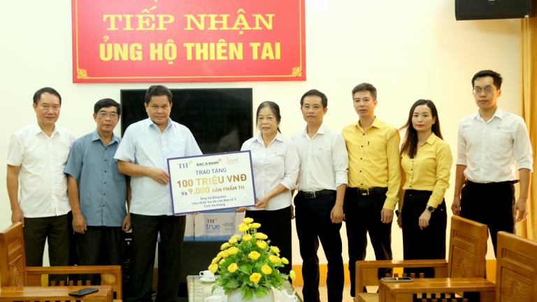 Tập đoàn TH chung tay ủng hộ Hà Giang sau bão Yagi