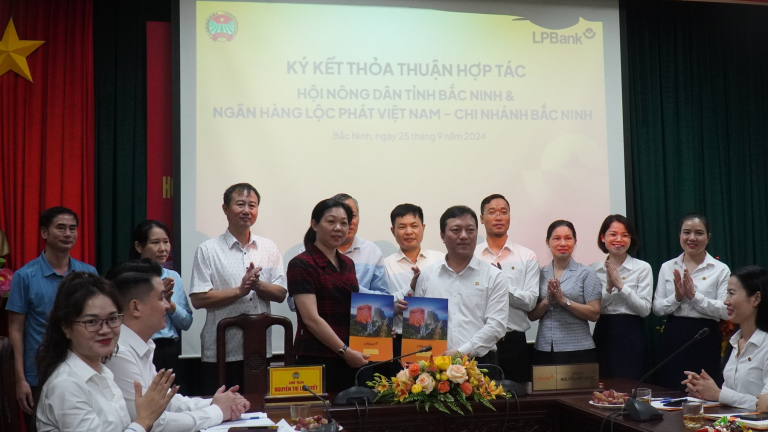 Hội Nông dân tỉnh Bắc Ninh ký kết thỏa thuận hợp tác với LPBank, hỗ trợ nông dân tiếp cận nguồn vốn vay