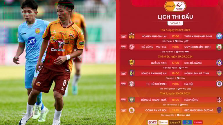Trước vòng 3 LPBank V.League 1-2024/25: Tâm điểm HAGL vs Thép xanh Nam Định