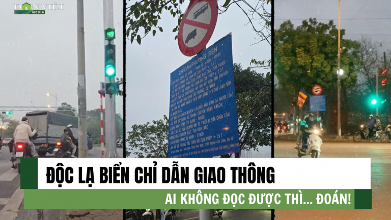 Bi hài biển chỉ dẫn giao thông ở Thủ đô như trò chơi: 'Đuổi hình đoán chữ'