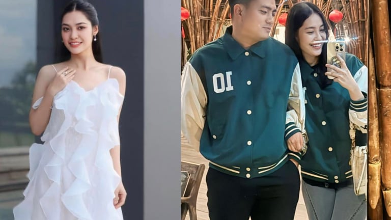Hoa hậu Nông Thúy Hằng lần đầu hé lộ diện mạo bạn trai là Phó Giám đốc 