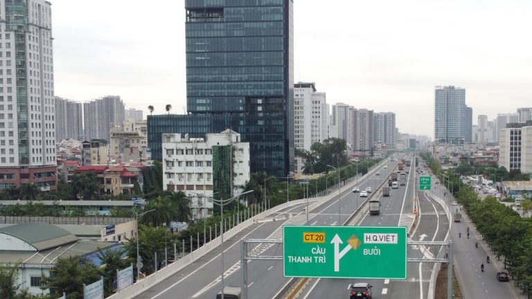 Thông tin quan trọng cần lưu ý khi di chuyển qua Vành đai 3 đoạn Mai Dịch – Đại lộ Thăng Long đang sửa chữa