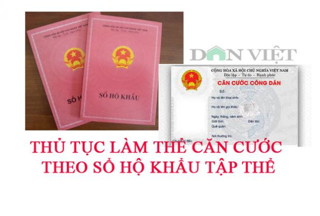Thủ tục làm thẻ Căn cước công dân theo địa chỉ hộ khẩu tập thể
