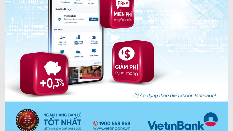 VietinBank tung siêu ưu đãi khi giao dịch trực tuyến mùa nCoV