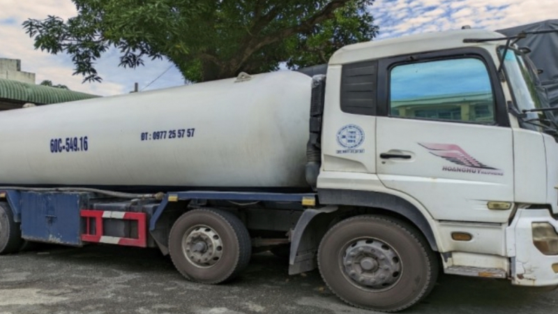 Đồng Nai: Phát hiện xe bồn vận chuyển 4.090 kg khí LPG không rõ nguồn gốc