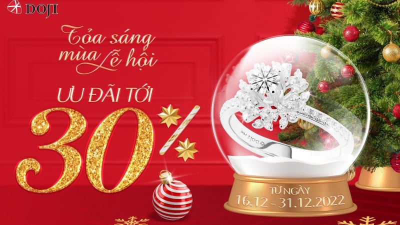 Tận hưởng ưu đãi mùa lễ hội cùng Trang sức DOJI 