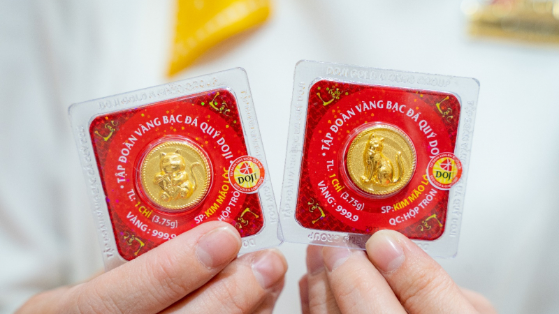 Thảnh thơi mua vàng ngày thần tài cùng eGold của DOJI