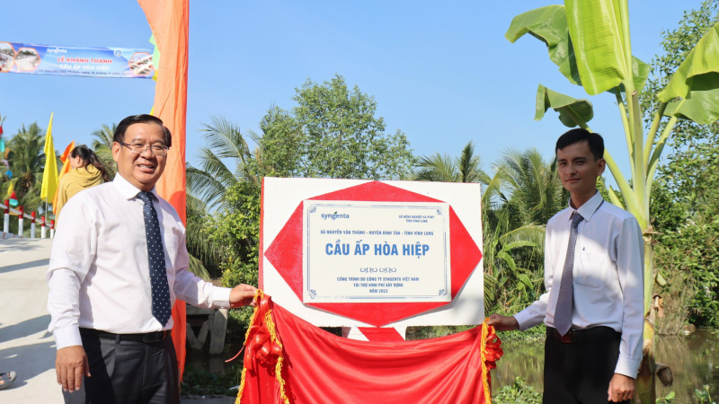 Xây thêm 5 cây cầu trị giá 1 tỷ đồng góp vào hành trình 30 năm chia sẻ yêu thương của Syngenta