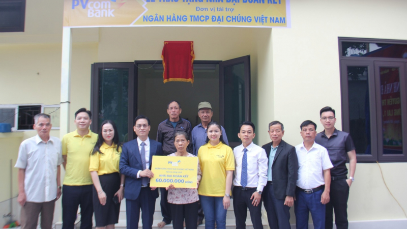 PVcomBank hỗ trợ xây dựng nhà “Đại đoàn kết” tại thành phố Hải Phòng