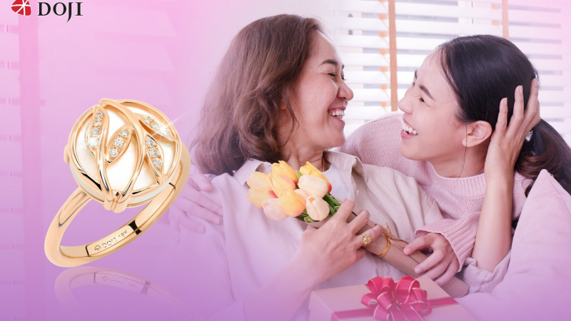 Mừng ngày 8/3, DOJI đồng hành cùng hàng triệu người gửi lời cảm ơn trân quý tới một nửa yêu thương