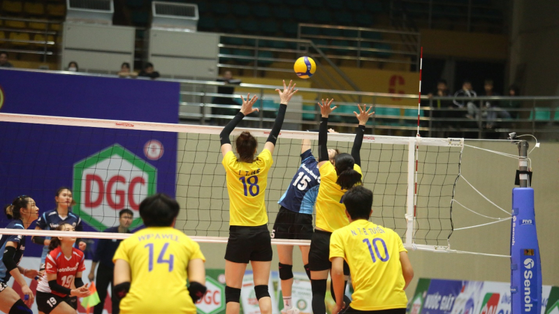 Nữ Ninh Bình Lienvietpostbank toàn thắng tại bảng A Vòng 1 Giải Bóng chuyền VĐQG 2023