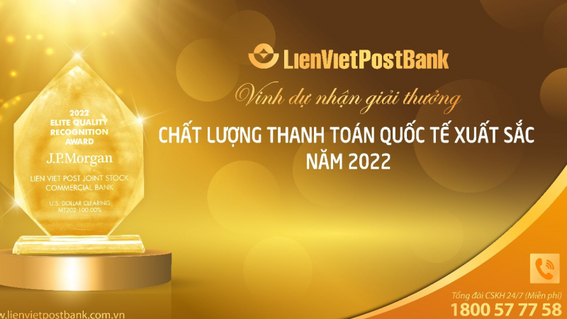 Lienvietpostbank đạt chất lượng tuyệt đối về điện TTQT và TTTM