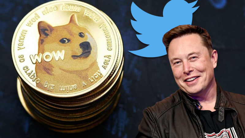 Dogecoin tăng vọt sau khi Elon Musk thay thế logo chú chim xanh Twitter bằng Shiba Inu