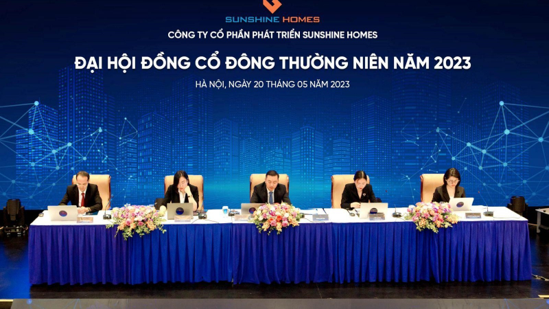 ĐHĐCĐ Sunshine Homes (SSH): Mục tiêu tăng trưởng ổn định, tập trung các dự án lớn tại Hà Nội và TP.HCM
