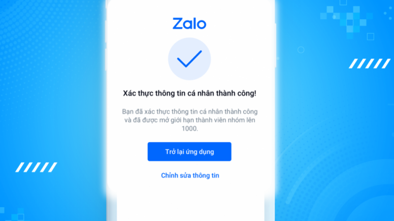 Cách thay đổi thông tin xác thực Zalo để bảo vệ tài khoản cá nhân