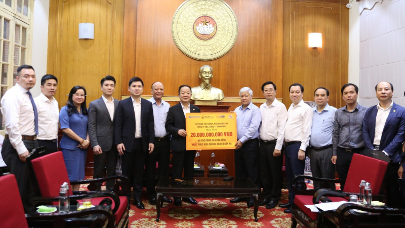 T&T, SHB và các DN trong hệ sinh thái của bầu Hiển ủng hộ 20 tỷ đồng khắc phục thiệt hại bão lũ