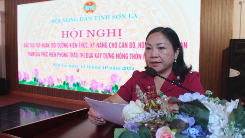 Hội Nông dân Sơn La tập huấn, bỗi dưỡng kiến thức, kỹ năng tuyên truyền, vận động trong xây dựng NTM