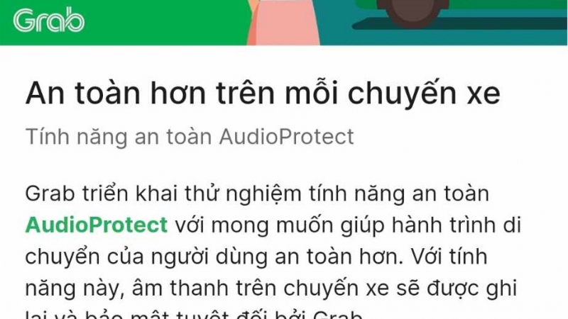 Cách tắt tính năng ghi âm tự động của Grab để đảm bảo quyền riêng tư