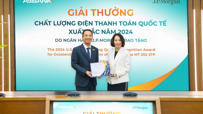ABBANK được vinh danh ngân hàng có 'Chất lượng điện Thanh toán quốc tế xuất sắc 2024'