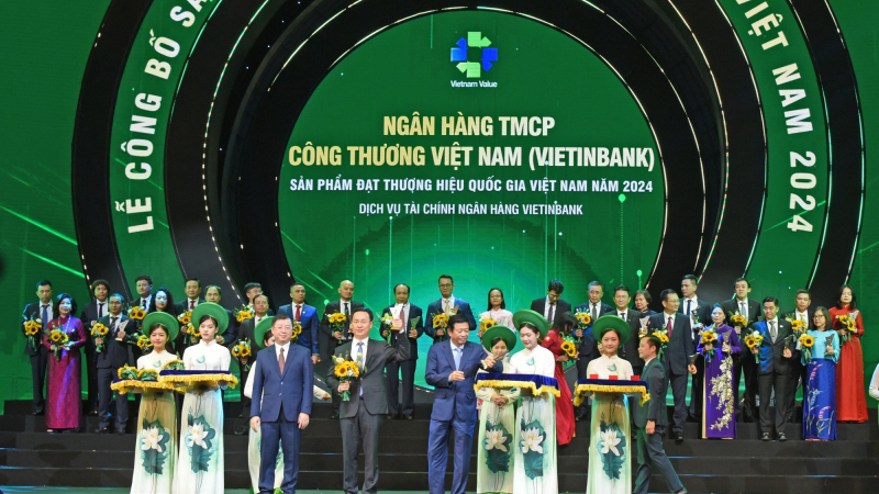 VietinBank lần thứ 8 liên tiếp được vinh danh Thương hiệu Quốc gia Việt Nam