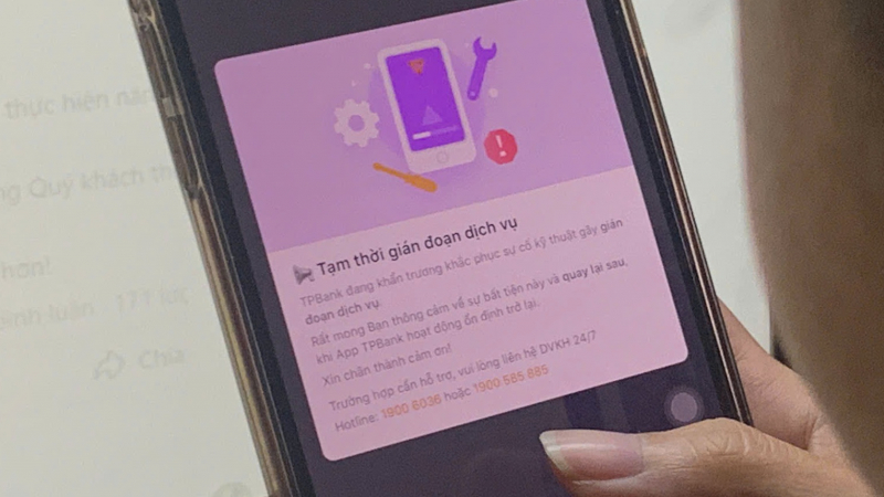 TPBank phản hồi về sự cố gián đoạn ngân hàng ngày 12/12