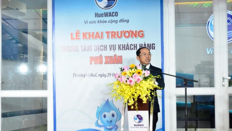 HueWACO khai trương Trung tâm dịch vụ khách hàng Phú Xuân và khánh thành hệ thống cấp nước phân tán 