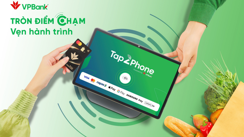 VPBank Tap2Phone - Điểm chạm thanh toán trọn vẹn cho mọi hành trình mua hàng