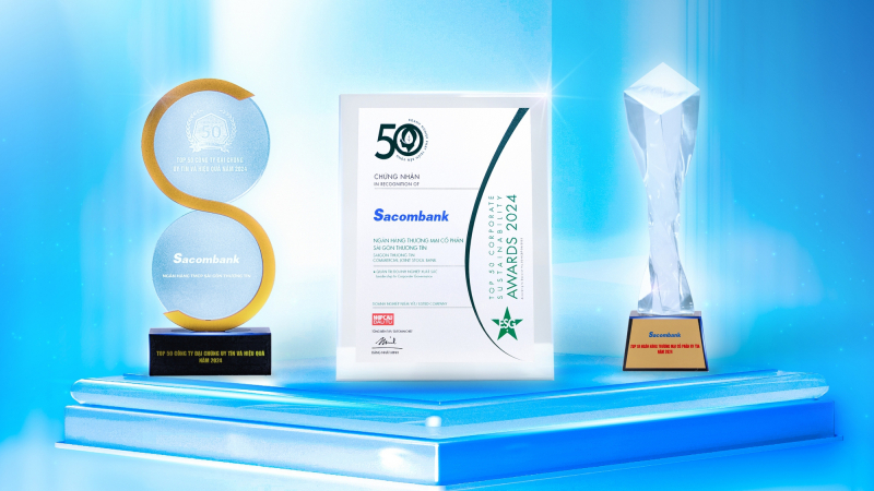 Sacombank đạt vị trí cao trong nhiều bảng xếp hạng