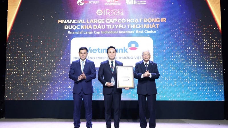 VietinBank lần thứ hai liên tiếp nhận danh hiệu 'Doanh nghiệp niêm yết có hoạt động Quan hệ nhà đầu tư được yêu thích nhất'