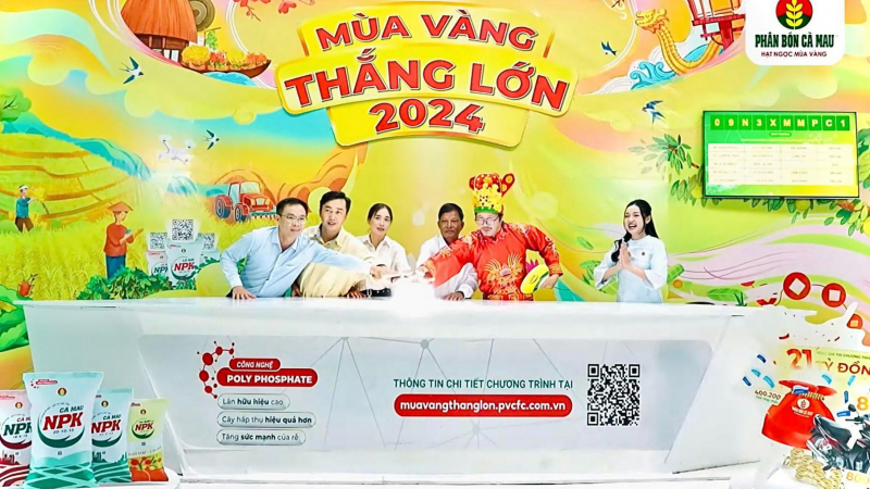 Thần tài đã ghé thăm livestream Mùa Vàng Thắng Lớn 2024