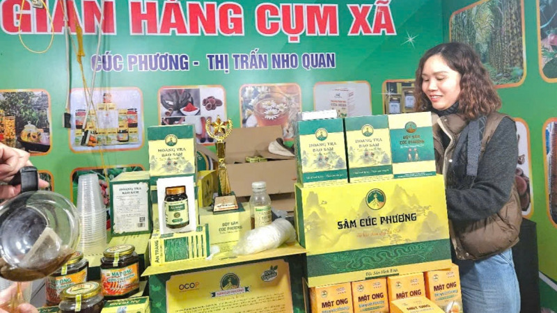 Huyện Nho Quan của Ninh Bình có 25 nông sản đạt sao OCOP, zoom cận cảnh thấy bột sâm, trà hoa vàng