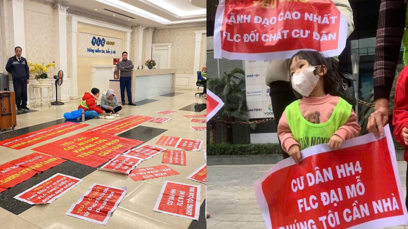 Đến hẹn lại lên, FLC tiếp tục thất hứa bàn giao, người dân đội mưa đi đòi nhà ở xã hội
