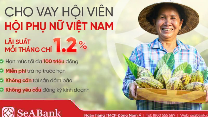 SeABank triển khai gói vay tín chấp 300 tỷ đồng lãi suất ưu đãi dành cho phụ nữ