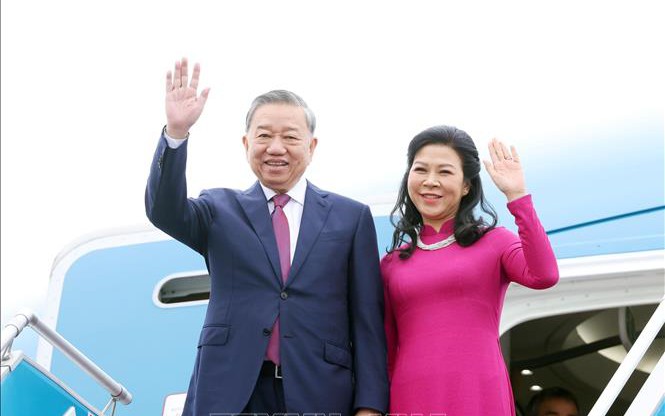 Sáng nay Tổng Bí thư Tô Lâm và Phu nhân lên đường thăm Indonesia, Ban Thư ký ASEAN và Singapore