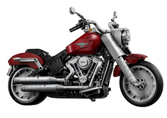 Cận cảnh mô tô Harley-Davidson Fat Boy lắp ráp bằng lego cực chất