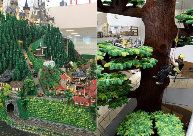 Choáng ngợp tòa nhà được làm từ 25 triệu mảnh ghép Lego